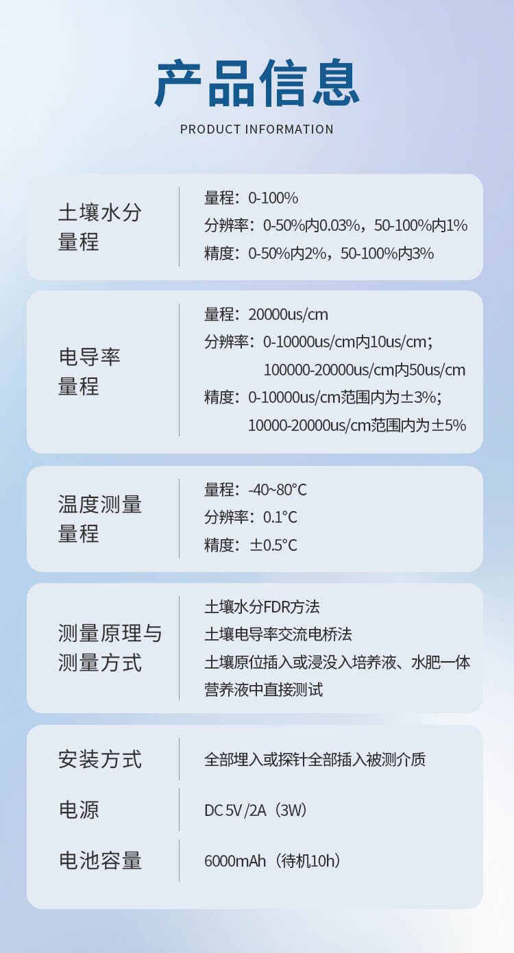 土壤溫度水分鹽分檢測(cè)儀
