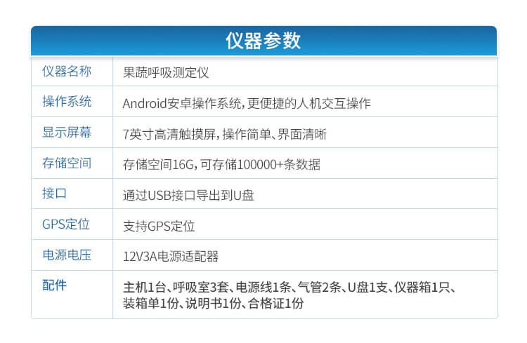 果蔬呼吸測(cè)定儀